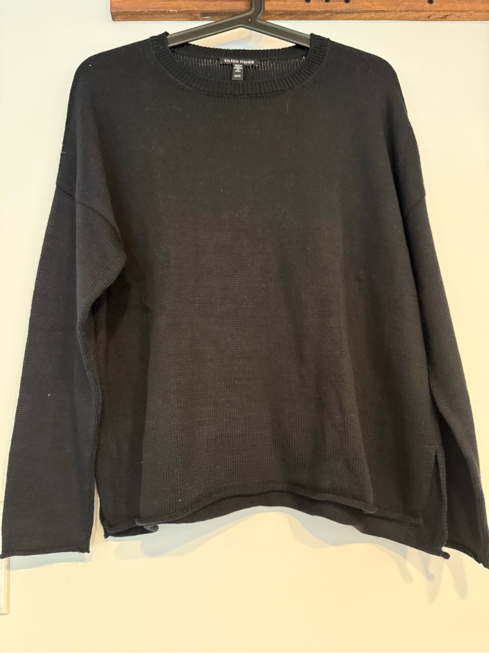 Eileen Fisher Black Crewneck Sweater